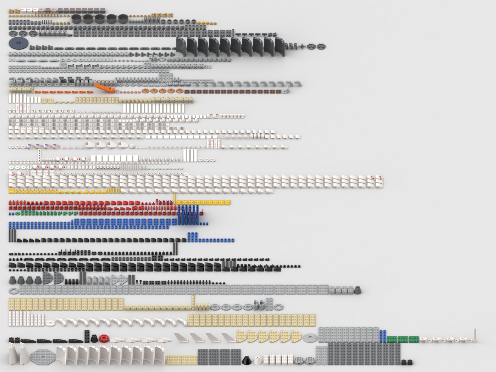 NASA Apollo Saturn V [21309] - All parts
